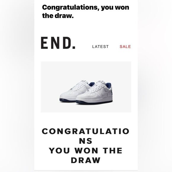 Authentic NIB Nike Lil Yachty x Air Force 1 Concrete Boys White/Midnight Navy - Picture 15 of 15